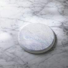 アンドエヌイー(&NE) ラバストーンコースター シカク LavaStone ホワイト 1枚入 幅9cm×奥行き9cm×厚さ1cm 吸水コースター 溶岩石 アスベスト不使用 吸水 速乾 角型 小さめ NEO-268S-WH - 3. 溶岩石 プリント ブルーマーブル - チェックする 9