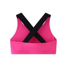 1Pcs Teen Girls Fashion Sports Vest Dance Tank Tops Solid Color Sleeveless Top For Gymnastics And Dancewear, Black/Rose Pink/Purple - 玫紅色 - 查看 6