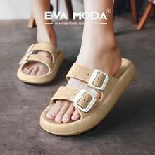 EVA MODAR EVA MODA Serie CloudBuckle-Suela ligera EVA, diseño de alta comodidad, perfecto para un día activo y relajante, en casa o al aire libre. - Caqui - Ver 5
