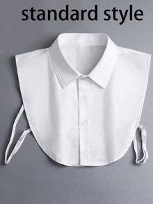 1/2件装女士时尚配饰，简约可拆卸领子，假衬衫领，圣诞节连衣裙装饰