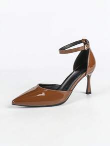 2025 Women's Pointed Toe High Heel Fashion Pumps - Brown - View 8