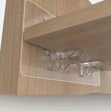 4个加长隔断支架，免打孔隔断支架，直角层板支架，衣柜免钉粘合剂，承重支撑支架，粘合剂层板支架，自粘层板支撑销，免打孔层板销，适用于衣柜、橱柜、层板、厨房橱柜、书柜和其他多层隔断。 - 彩色 - 查看 9