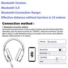 ATTACK SHARK L80PRO 无线游戏耳机 Lightseed Tech - 内置可拆卸双麦克风 - 轻巧耳机，支持三种模式（2.4GHz USB C&A 适配器/蓝牙/有线） - 适用于 PC - 彩色 - 查看 8