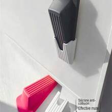 L1/2/3/4pcs, RubberDoor Suction, Self-Adhesive Wall Protector, Strong Suction, Hidden Silent Anti-Collision Floor Bracket, RubberMaterial, Home Improvement, Door Stop, Security Accessories,Storm Door Stopper No Punch Creative Silicone Door Stopper Home Door Wedge Clamp Door Card - Multicolor - View 5
