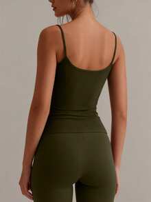 XLLAIS 性感露背女士吊带背心，弹性休闲细肩带上衣