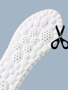 High Elastic Latex Shoe Insoles, Shock-Absorbing Cushioning And Arch Support, Breathable Shoe Pad - 黑色 - 查看 9