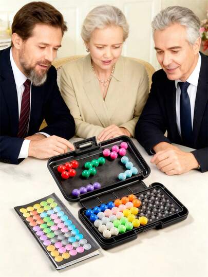 本套装包含200个关卡的脑力训练游戏、旅行游戏、智商训练游戏、经典木制积木金字塔逻辑板、2D/3D拼图和益智游戏。适合家庭聚会、角色扮演游戏和庆祝活动，采用耐用塑料材质制成，是家庭聚会、圣诞节、新年和其他节日场合的完美礼物。