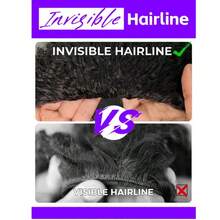 ZHENDEFA Wear & Go Invisible Hairline Wave Adhesive-Free 3-In-1 Half Wig, 180% Density Real Human Hair Wig, Flip-Over Seamless, Beginner-Friendly