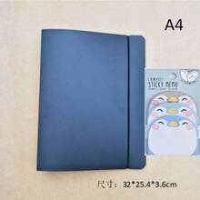 A4/A5/A6/A7 Minimalist Black Matte PP Plastic Binder Rings - Black - View 11