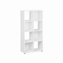 KIWI Modular Wooden Cube Shelving Unit In Various Sizes And Configurations (2 To 9 Compartments), Versatile Bookshelf For Books, Storage And Decoration, Various Colors Available - BLANCO - 8 Comp | 61.2*29.7*120.8cm - View 3