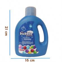 Bubble Machine Solution, 1.29 L Bubble Refill Solution For Bubble Machine, Giant Bubble Wand, Bubble Gun Blower - Blue - View 2