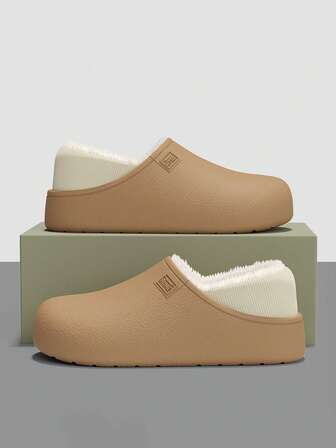 男士防水鞋套，带保暖内衬，轻便保暖，时尚百搭，防风防寒，适合室内外穿着，男士冬季防水鞋，男士冬季拖鞋，男士家居拖鞋，情侣休闲日常穿着