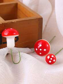 20 Pieces Foam Colored Mini Mushroom Decorations Artificial Mushroom Artworks Micro Landscape Basin Landscaping Christmas Ornaments Decorations Used For Fairy Tale Gardens Moss Landscapes Halloween Decorations And Tabletop Plant Statues - Multicolor - View 9