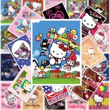 60pcs Sanrio Cute Hello Kitty & Sanrio Characters Poster Stickers, Cartoon Stickers For Children Scrapbooking - Multicolor - View 7
