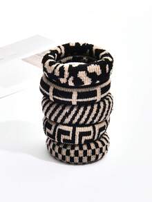 5 件装双色波西米亚风发带，动物图案 - 彩色 - 查看 5