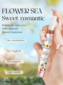 1/5瓶装（5 x 10毫升）香氛喷雾，多层提神喷雾，持久留香，释放优雅花香柑橘木香，适用于室内、室外、约会、派对、聚会、节日、居家、办公等场合，也是馈赠亲朋好友的理想之选。