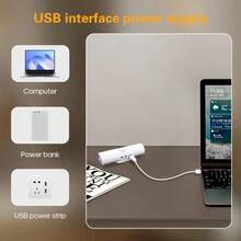 YITUMU Motion Sensor LED Night Light - RGB/3-Color Magnetic Ambient Lamp, USB Rechargeable, Auto On/Off, Dimmable, Suitable For Wardrobe, Entrance, Bedside Table And Corridor - Multicolor - View 8