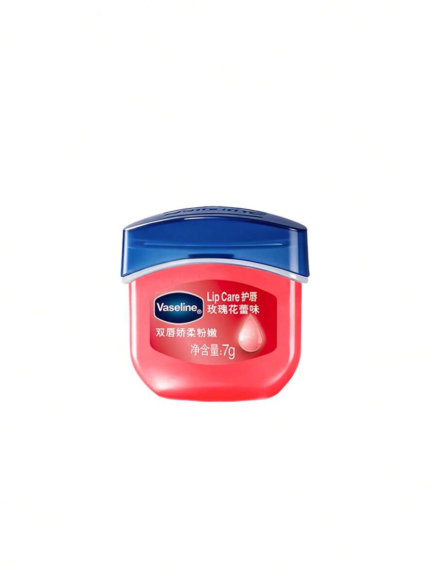 Vaseline Rose Nourishing Lip Balm, Moisturizing, Repairing Dryness, Fading Lip Lines, Enhancing Shine, Softening Lips, Infused With Rose Extract And Vitamin E, Long-Lasting Hydration, Deep Repair, Fading Lip Lines, Suitable For All Skin Types - Baby Pink - View 1