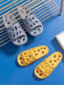 نعال استحمام من مادة EVA مانعة للانزلاق وسريعة الجفاف وقابلة للتنفس، مناسبة للاستخدام في المنزل والحمام والمسبح والاستحمام، مضادة للبكتيريا ومانعة للروائح وخفيفة الوزن، بتصميم أنيق للأزواج للمنزل والحمام والفندق والشاطئ، نعال منزلية