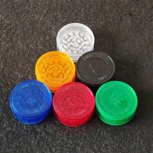 新款双层塑料研磨器，大号直径60毫米研磨器，多种颜色可选，手动草药研磨器，便携式双层研磨器 - 均碼 - 查看 11