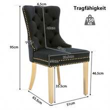 Dining Chairs - Black - View 2
