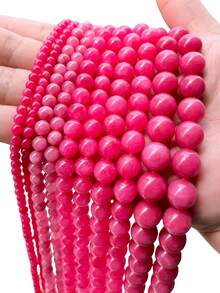 Natural Stone Red Jasper Round Loose Beads For Jewelry Making.4/6/8/10/12mm Stone Beads Perfect For DIY Necklaces,Bracelets,Earrings And Handmade Gifts For Your Loved Ones- Natural Stone Craft Supplies.Valentine's Day Jewelry Materials And Accessories - Multicolor - View 11