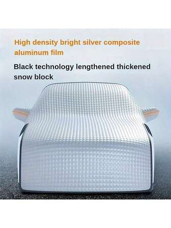 Universal Fit Heavy-Duty Car Windshield Snow Cover For All Seasons - Durable, Easy Install, Ensures Clear Visibility Against Snow, Frost & Ice