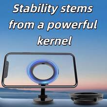 Creative Car Metal Phone Holder - Universal Car Magnetic Foldable Adjustable Holder - Multifunctional, Compact, And Practical Holder - Gift For Car Enthusiasts Compatible With IPhone, Android Phone, Gift For Birthday, Family, Friends For Summer Gifts Birthday Driving Car Accessories Car Phone Holder Strong Load-Bearing - Multicolor - View 7