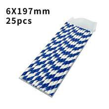 25 Striped Paper Straws, Diameter 6mm/0.24in, Length 197mm/7.75in, Available In Ten Colors, Suitable For Various Drinks Such As Cocktails, Iced Coffee, Soda Water, Lemon Tea, Etc. It Is Also An Ideal Daily And Decorative Item For Parties, Weddings, Bars, Cocktail Parties, Business, Camping, Kitchens, Homes, And Restaurants - Multicolor - View 21