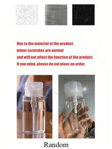 3.38oz/6.76oz Refillable Travel Bottles With Bear & Bow Decor, Made Of Transparent PET Material, Suitable For Makeup Remover, Toner, And Nail Polish Remover, Pump Dispenser, Rounded Top, Hand Wash Only, Reusable, Ideal Gift For Her On Occasions Like Valentine's Day, Anniversary, Housewarming - Multicolor - View 9