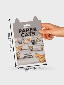 50pcs Paper Foldable Cat Desktop Decor - Perfect Christmas Gift For Cat Lovers, Suitable For Office Party Gifts, DIY Christmas Decorations, Cat Lover Gifts, Holiday Gifts, Holiday Decorations, Fun Desktop Decor, Handmade Style, Stacked Cats, Decorations, Office Workers, Party Planners, Holiday Party Favors