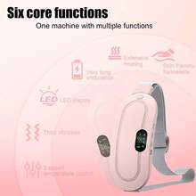 Menstrual Heating Pad Smart UterusWarmer Belt, Relief Waist Cramps VibratingAbdomina Wassager Uterus Warmer WaistMassager, Winter & New Year Gift, StockingFillers, Valentine's Day Gift - 白色 - 查看 4