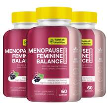 Menopause & Vitamins Gummies, Grapefruit Flavor, Helps Alleviate Hot Flashes, Night Sweats, & Mood Swings | Formula With Ashwagandha, Evening Primrose, Black Cohosh & Chasteberry - 60 Gummies, 30-Day Supply - Three bottles - The best option - 查看 11
