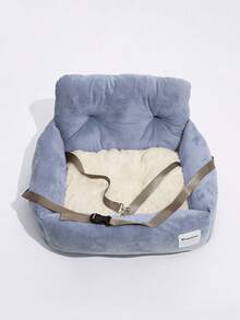 1 chiếc đệm ngồi ô tô bằng vải nhung cho chó, đệm lót vận chuyển thú cưng di động cho chó nhỏ/trung bình, phụ kiện ô tô thiết yếu cho chó, chống trầy xước và bền. - Nhiều màu - Xem 6