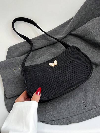 女性用カジュアル 日常使い ソリッドカラー 軽量 高級ショルダーバッグ