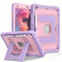Camynra Ốp bảo vệ máy tính bảng C5 siêu bền, chống sốc chuẩn quân sự dành cho Galaxy Tab A11/A11 Plus 11 inch/A9 8.7 inch/A9 Plus, tương thích với dòng iPad A16 11th 10th 10.9 AIR5 Air 11 M2/M3 Mini6 Mini7. Quà tặng sinh nhật mùa xuân. - Hoa sen tím vàng hồng - Xem 9