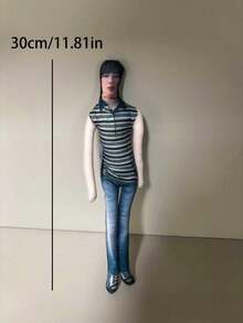 30厘米新款 CORTI,S 抽象风格韩流偶像人偶，包括安瀚昊、Mati、严承轩、赵宇帆、金竹勋 - 可动关节骨架人偶，手脚可动，装饰工艺品，适合派对、生日礼物、馈赠 - 彩色 - 查看 8