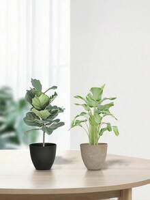 1pc Matte Stone-Like Planter Pot, Indoor Ceramic Flower Pot, Balcony Plant Pot, Home Decor, Large Capacity Plant Growing Pot, Room Decor Vase