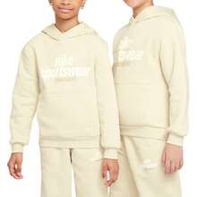 Nike 青少年男童耐克字母印花卫衣 - 金色 - 查看 1
