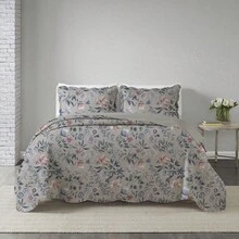 Double-Sided 3-Piece Printed Bedspread Set. - Print 18 - View 1