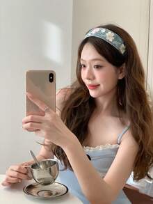 Women's Floral New Chinese Style Rose Embroidery Lace Headband, Retro Wide Headband, Valentine's Day Gift, Headband, Hair Tie, Hair Accessory, Hair Clip - Best Gift For Women!, Hairband, Hair Hoop - Multicolor - View 8