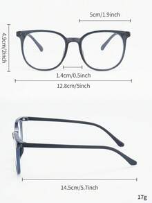1 buc. Ochelari de vedere fără prescripție medicală pentru femei, ramă rotundă clasică nouă, ultra-ușori și confortabili, versatili, potriviți pentru un look fără machiaj, modelarea feței, protectori, cadou de sărbători, purtare zilnică, naveta, online, birou - clar - Vizualizare 9