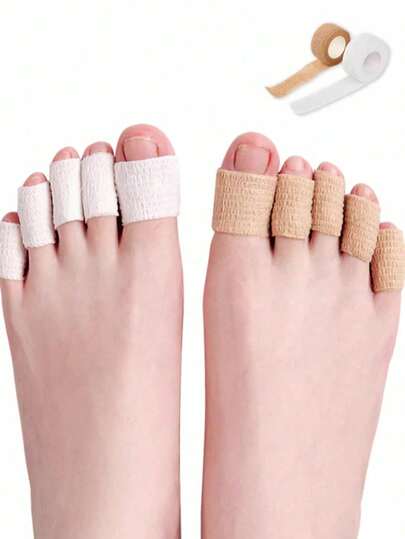 5/1 Gulungan 4,5m Pita Anti Gesekan Perekat Diri untuk Jari Kaki & Tumit, Pelindung Jari Kaki Ultra Tipis, Bantalan Pelindung Jari Kaki & Tumit yang Bernapas, Strip Bantalan yang Mudah Digunakan - Cocok untuk Tumit, Jari Kaki, dan Jari Tangan