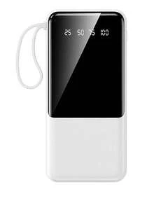 10000mAh High Capacity Power Bank, Universal Charger Suitable For Portable Smartphones - White - View 6