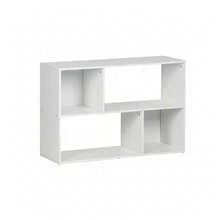 KIWI Modular Wooden Cube Shelving Unit In Various Sizes And Configurations (2 To 9 Compartments), Versatile Bookshelf For Books, Storage And Decoration, Various Colors Available - BLANCO - 4 件套 | 85*30*59厘米 - 查看 3