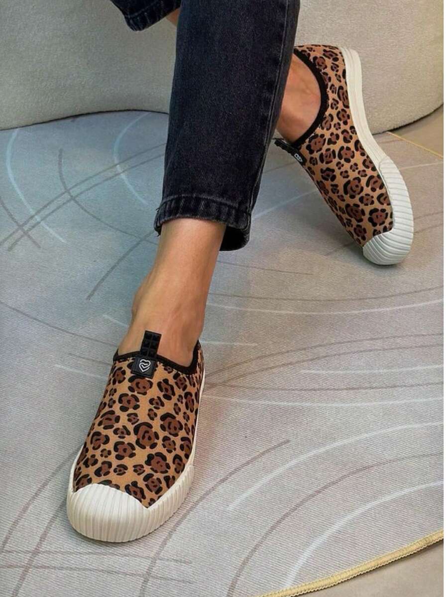 Women's Slip-On Sock Sneakers, Easy-To-Wear, Flexible, Orthopedic, Ultra-Comfortable, Comfortable, Gel Cushioning, Soft Insole, Sporty, Everyday Wear - 摩卡棕 - 查看 1