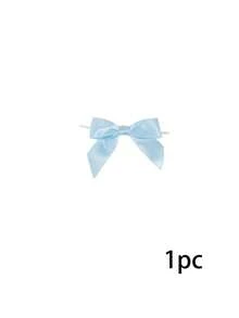 Elegant Fan Set, Including Bow And Gift Bags, Bridal Bamboo Handheld Folding Fan, Suitable For Bridesmaid Gifts And Wedding Decorations, Perfect For Parties And Events, Perfect Summer Accessory - Baby Blue - View 8