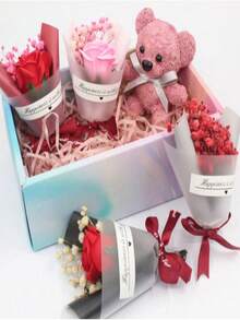 情人节迷你人造花束包含：1 朵人造玫瑰、人造满天星、花束包装纸、永生花、婚礼回礼盒、婚礼用品、婚礼礼品套装、婚车装饰、装饰道具、摄影道具、情人节礼物、婚礼纪念品、节日派对家居桌面装饰、活动礼盒、糖果纪念品等。 - 彩色 - 查看 8