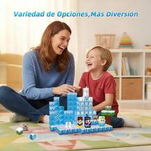 Bloques Magnéticos – Set de Construcción con Tema de Tierra de Hielo (150 Piezas) Juguete de montaje magnético, combina la educación Montessori y los conceptos STEM. Adecuado para niños de 3 años en adelante, preescolares y niños en etapa de guardería. Varios colores disponibles para satisfacer diferentes preferencias. - Blanco - Ver 6