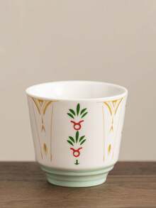 1 pieza Taza de café saudí de cerámica de 180ml, taza de agua creativa de Ramadán, taza de té, taza de latte manual, regalo del Día del Padre, regalo del Día de la Madre, regalo para amigos, regalo festivo para colegas, 7 estilos disponibles - Multicolor - Ver 11